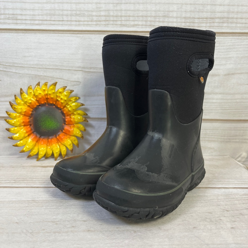 Bogs Kids Black Rain & Snow Boots